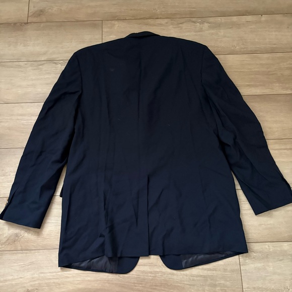 Brooks Brothers 346 Blazer 45L Navy Blue Wool Gold Buttons Sport Jacket - Picture 5 of 9
